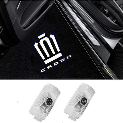 Yaoperfor Courtesy Lamp, LED Logo Door Light, High Brightness LED Chip, Set of 2 (Left and Right), Compatible with Toyota Crown 18 Series, 200 Series,