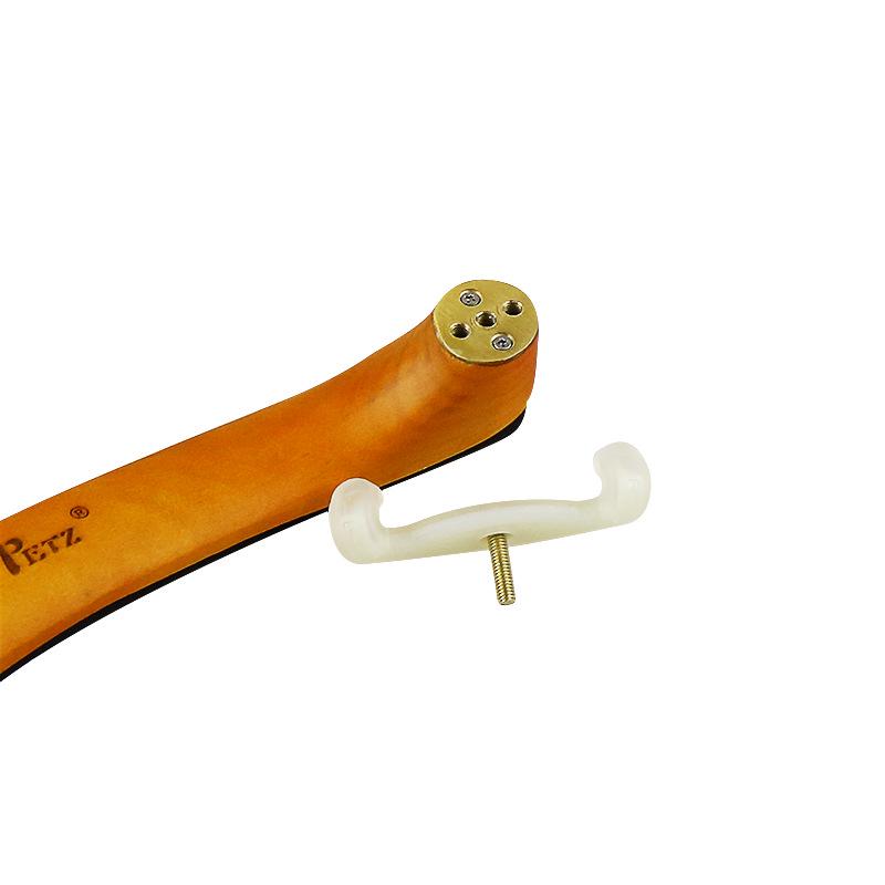 Petz Adjustable Solid Wood Violin Shoulder Rest for Sizes 1/2-4/4