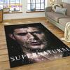 Alfombra Alfombrilla 3D SPN Más Reciente Sobrenatural Dean Sam para Sala de Estar Dormitorio Decoración del Hogar, Alfombrilla Antideslizante Decoración para Sofá Felpudo