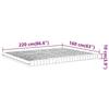 VidaXL Matelas en mousse blanc 160x220 cm 7 zones dureté 20 ILD,matelas de lit,matelas de lit de jour,matelas en mousse 4016659