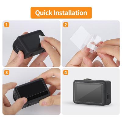 Scratch Resistant Screen Protector Film High Transparency Clear Visuals Fingerprint Resistant Layer For Miniature Camera