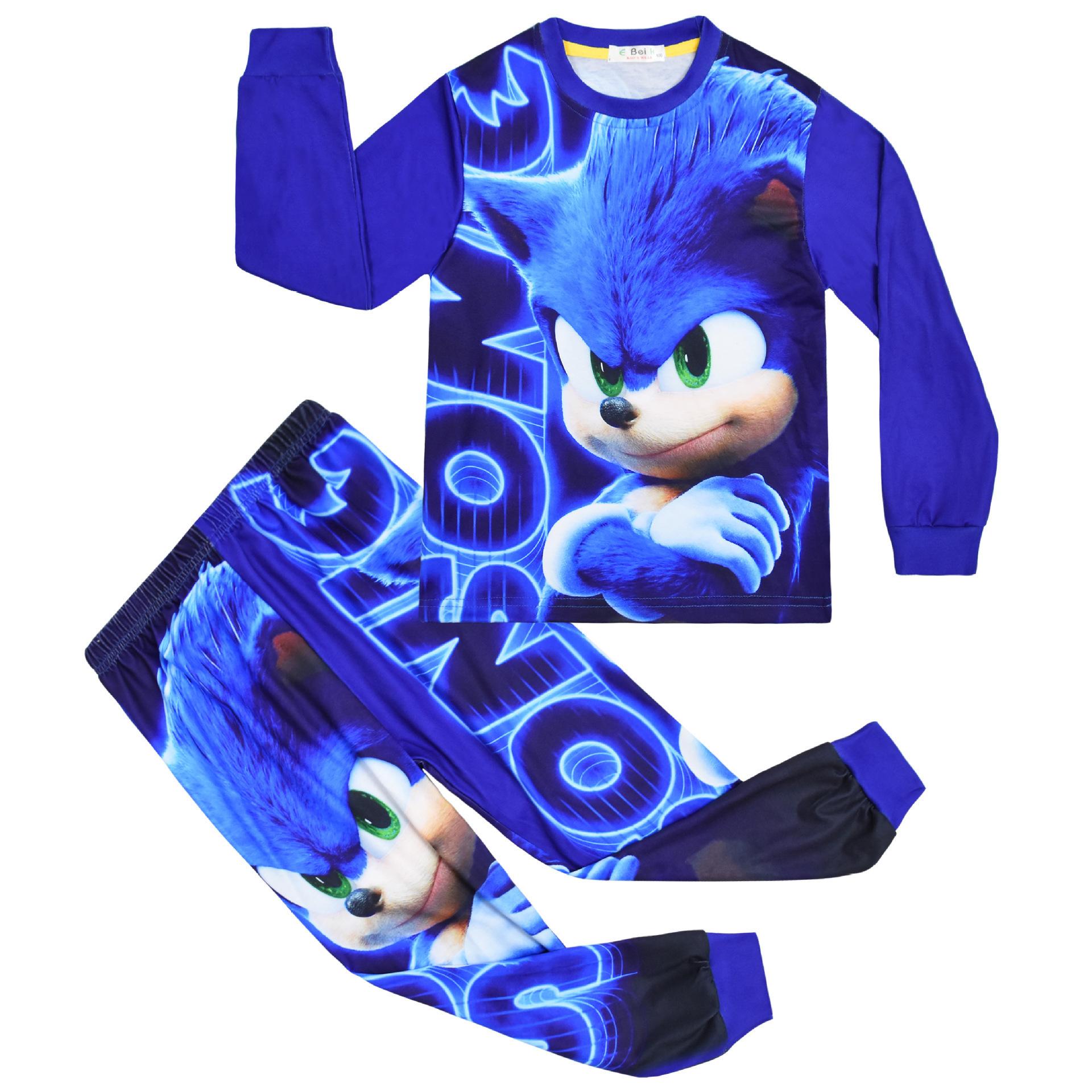 Animated Cartoon Digital Printing, Children S Long-Sleeved Loungewear Set 7001 110