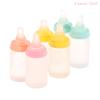 6Pcs/Set Miniatures Milk Bottle Model 1:12 Dollhouse Baby Bottle Doll House Decor