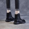 British Style Retro Genuine Leather Soft-soled Zipper Boots Cowhide Chelsea Fashion Ankle Boots