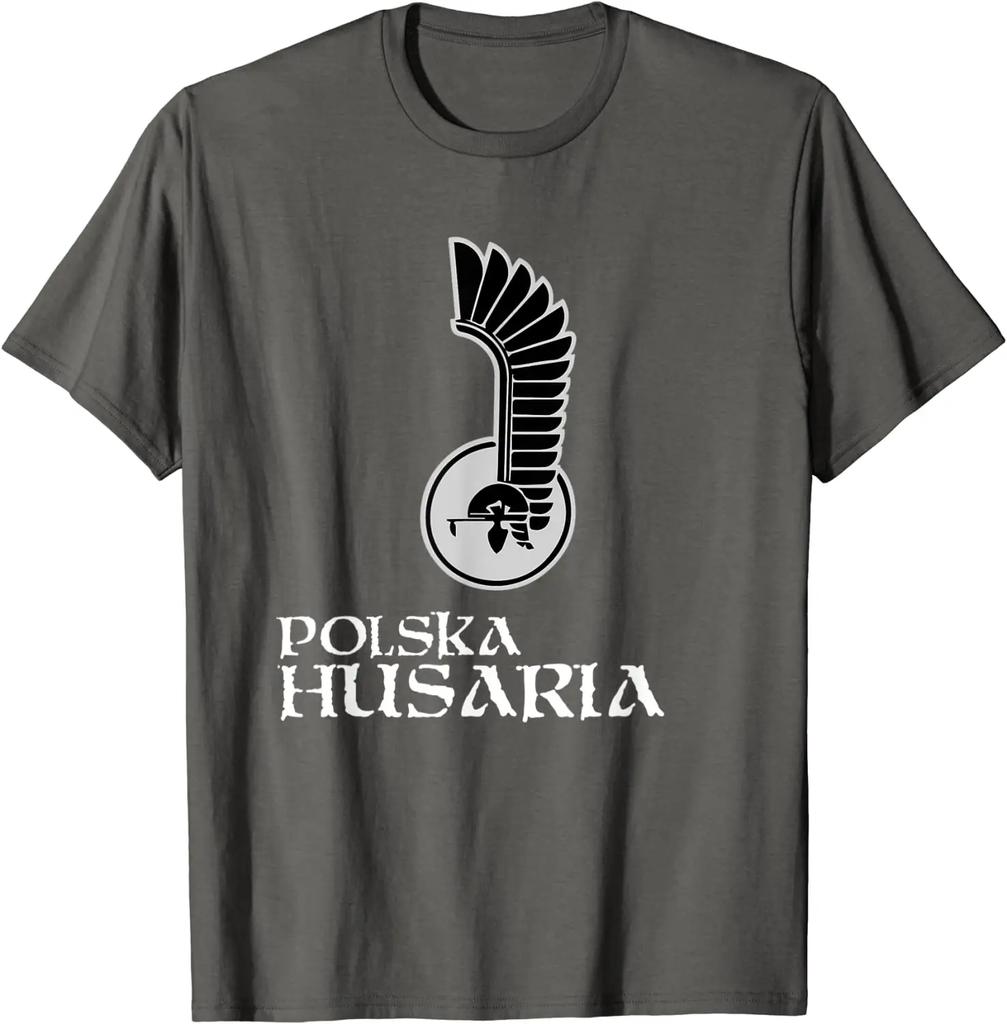 Patriotic Polska Husaria Polish Hussar Unisex Tshirt Short Sleeve Casual 100 Cotton ONeck Summer TShirt