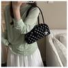 2026 Women's Textured Polka Dot Mickey Boston Crossbody Bowling Bag
