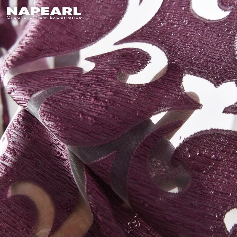1PZ NAPEARL Tenda Romana Jacquard Tulle Trasparente Corta Decorazione Finestra per Cucina Soggiorno