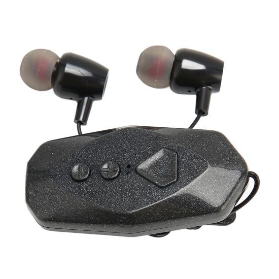 Collar Clip Wireless Earphone HiFi Stereo Sound Full Automatic Dual Ear Portable Business Wireless Bluetooth Headset 