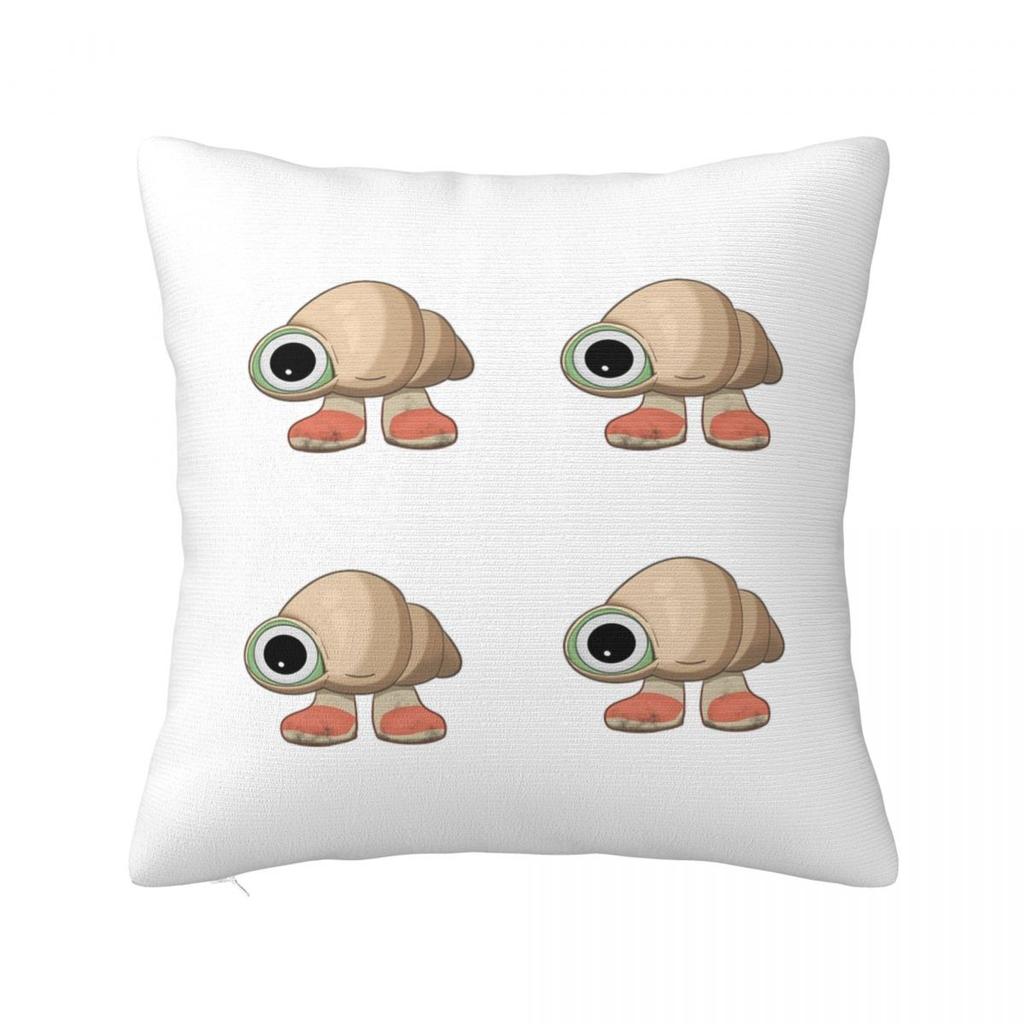 Marcel The Shell Shoes On  Square Pillowcase Cushion Cover Pillow Case Throw Pillow Cover for Home Bedroom Car