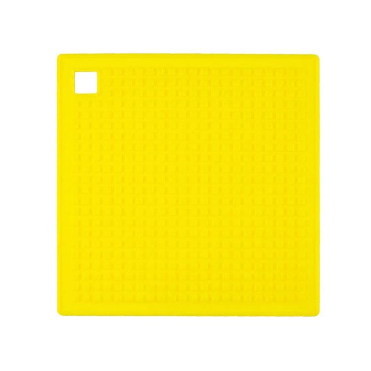 

Квадратный силиконовый плейсмат термостойкий противоскользящий подставка для напитков кофе водонепроницаемый многоразовый кольцевая основа чашка кухонные предметы аксессуары