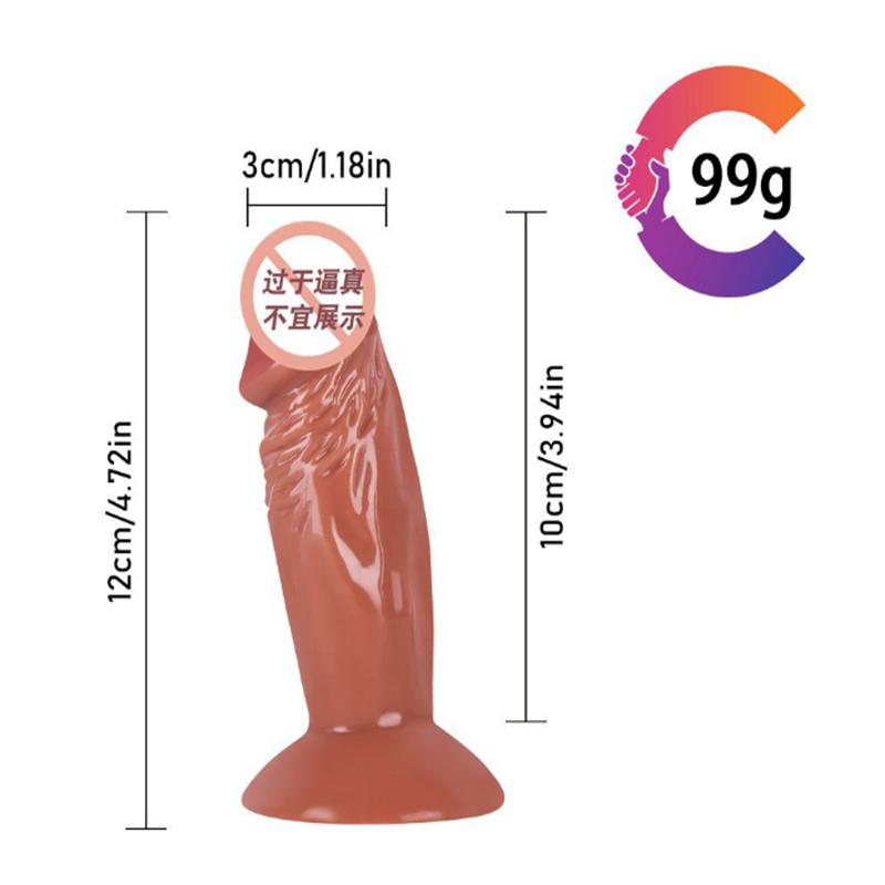 Weiblicher Dildo Sauger Simulation Falscher Mini Penis Vorne und Hinten Analplug Erwachsenen Sexprodukte