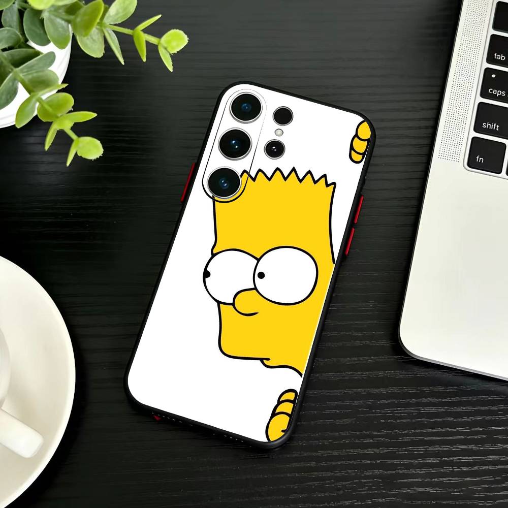 Anime T-The S-Simpsons-s  Phone Case For Samsung S26,S25,S24,S23,S22,S21,S20,Plus,Fe,Lite,Others Black Cover