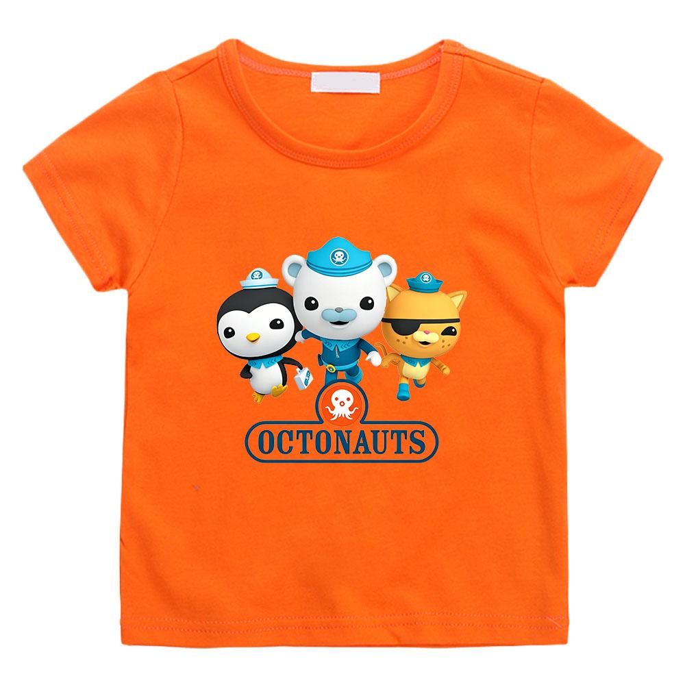 The Octonauts Kawaii Children T-shirts High Quality 100%Cotton Tees Boys Girls Short Sleeve Casual Anime Print Kids Camisetas Summer Tops