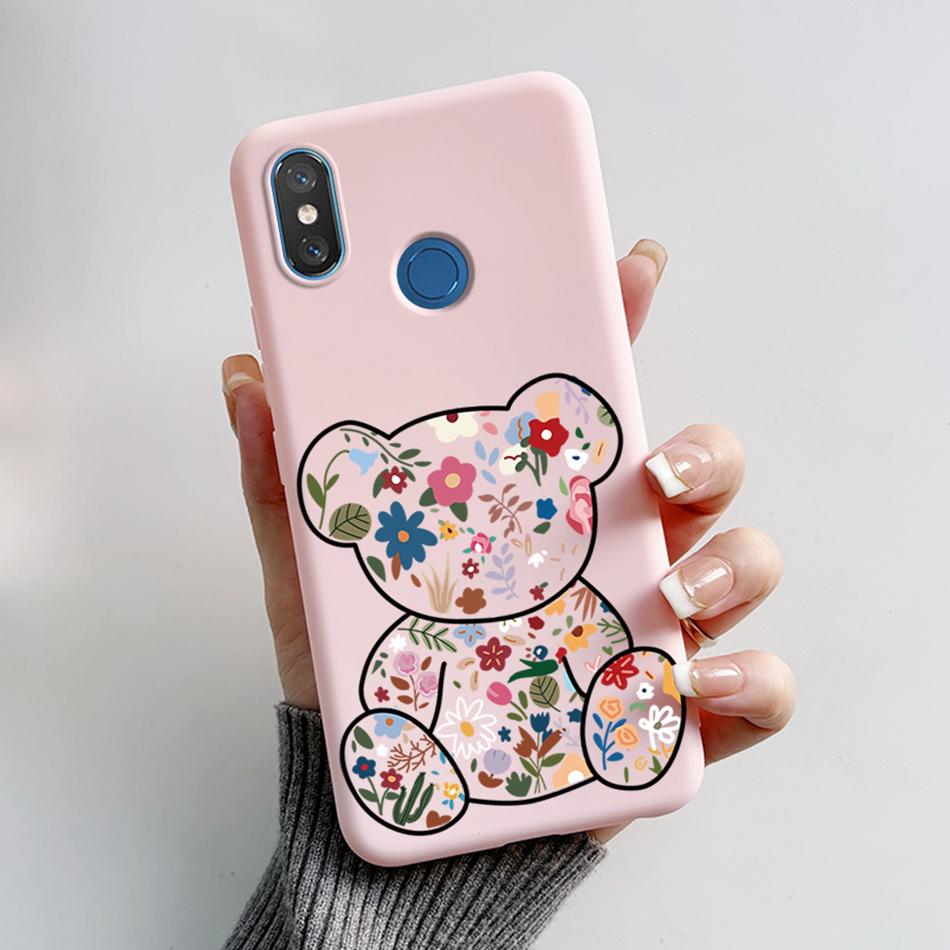 For Xiaomi Mi 8 6.21" Case Cute Bear Cartoon Cat Soft Silicone Shockproof Cover For Xiaomi Mi8 M1803E1A Bumper Phone Case Fundas