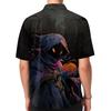 Men's Fashion Casual Loose Halloween Printed Short Sleeve Shirt