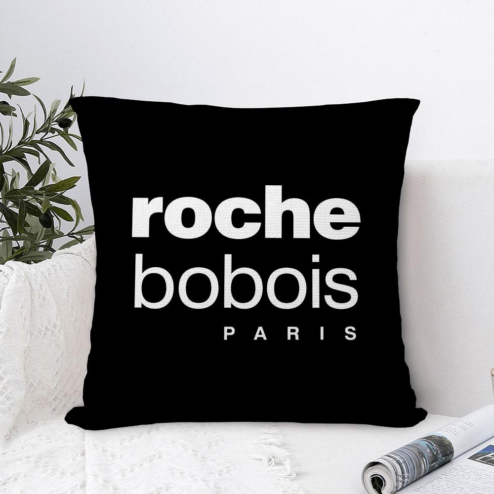 R-Roches Mode B-Bobois Kissenbezug Sofa Dekorativ Zuhause Doppelseitiger Druck Plüsch Quadratische Dekokissenbezüge Kissen Dekor