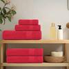 VidaXL Serviettes de sauna 10 pcs rouge 80x200 cm 360 g/m² 100% coton, serviette, serviette de bain, serviette en coton 136937