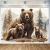 1Pcs All Season Forest Bear Print Decoration Background Backdrop For Photo Studio Photo Booth Party
