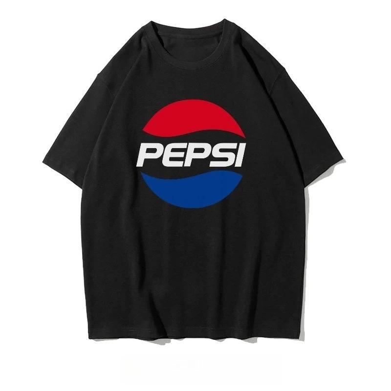 2026 Summer New Men's Women T-shirt Fashion Streetwear Coke T-shirt Unisex Astronauts Joint Design Short Sleeve Commemorative Shirt