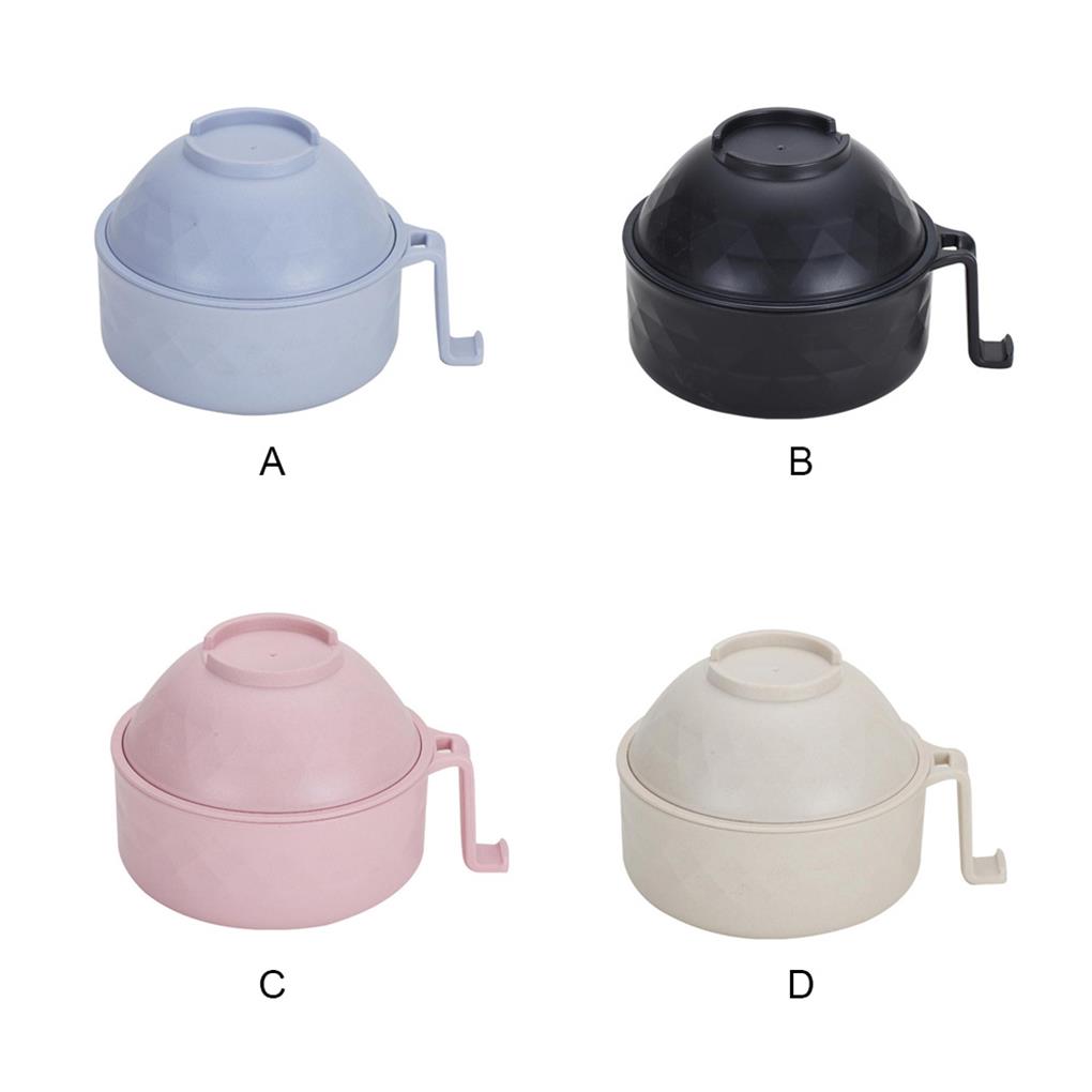 Instant Noodle Bowls Set Household Exquisite Adults Children ple Style Solid Color Draining Container Soup Bowl