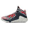 Li Ning Team Style 3 Wade Series Shock Absorbing High Top Basketball Shoes Unisex Basketball Shoes Blue Red ABAL007-6