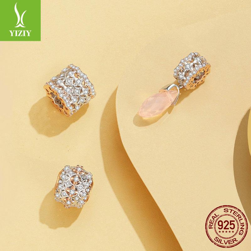 Exquisite Luxury Diy Bracelet Beaded, Accessories Court Style S925 Sterling Silver Bead Pendant