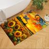 Sunflower Field Pattern Non-Slip Home Carpet Design for Office Decor Living Room Bedroom Gift
