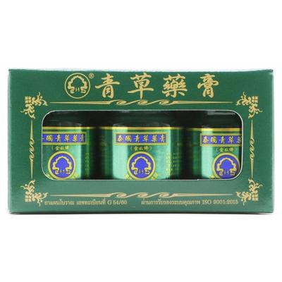 PHOHERB Kräuterwachs, Kräuterbalsam, Massagebalsam, 50 g. x 3 Stück – Hergestellt in Thailand