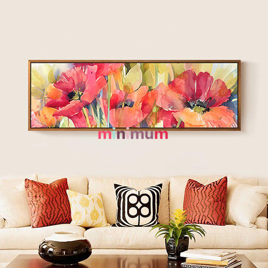 Huacan 5D Diamond Painting Embroidery Full Drill Mosaic Large Pictures Poppy Flowers Cross Stitch Home Decor