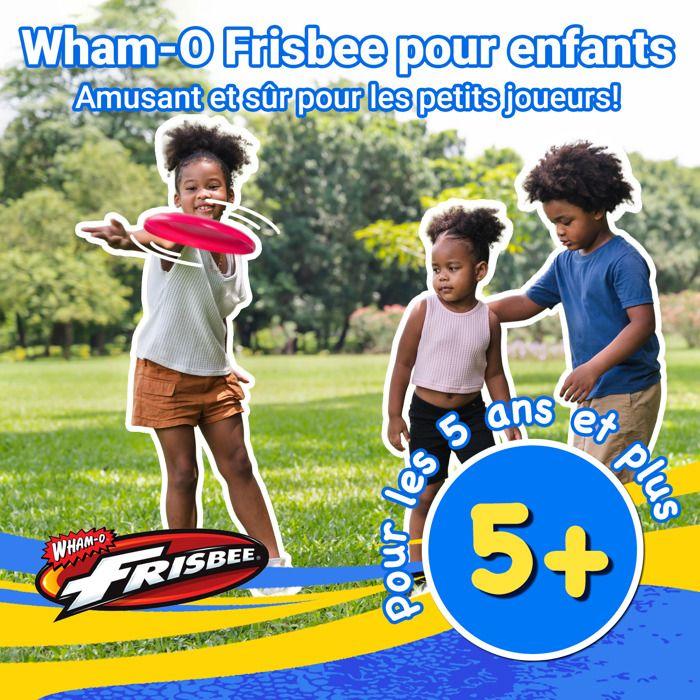 Frisbee Pack de 2 Disques Volants, 22.86cm Enfants 5 Ans et Plus, 70g, Rose + Vert