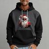 Herren Weihnachten Print Colorblock Kapuzenpullover Lässig Sport Komfort Sweatshirt