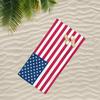 American Flag Beach Towel: Perfect for Sunny Seaside Adventures! Suitable for Towels, Bath Towels, Beach Towels