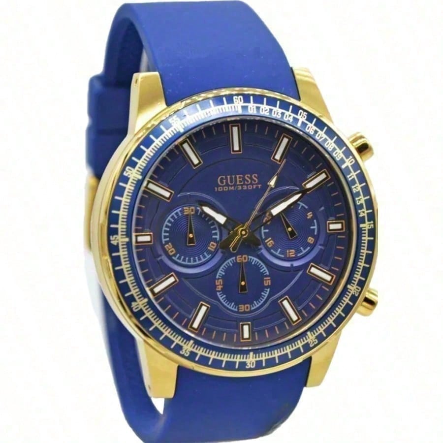 Guess Men Watch Quartz Suitable For Daily Gatherings And Other Occasions W0802G2