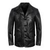 Men's Leather Jacket Genuine Cow Men Coat Classic Black Male Clothes Autumn Spring