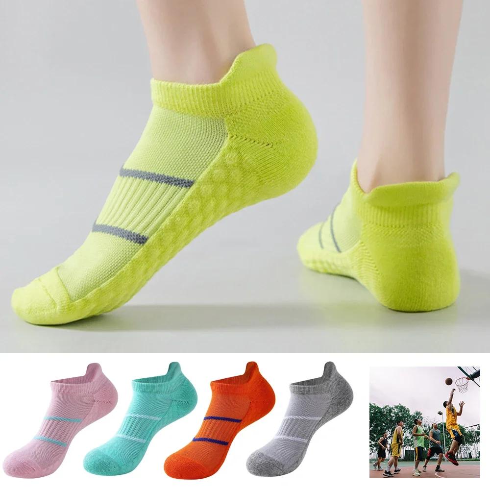Women Cycling Sports Ankle Socks Cotton Non-slip Sports Soccer Running Hiking Bicycle Sock Camping Football Basketball Socks
