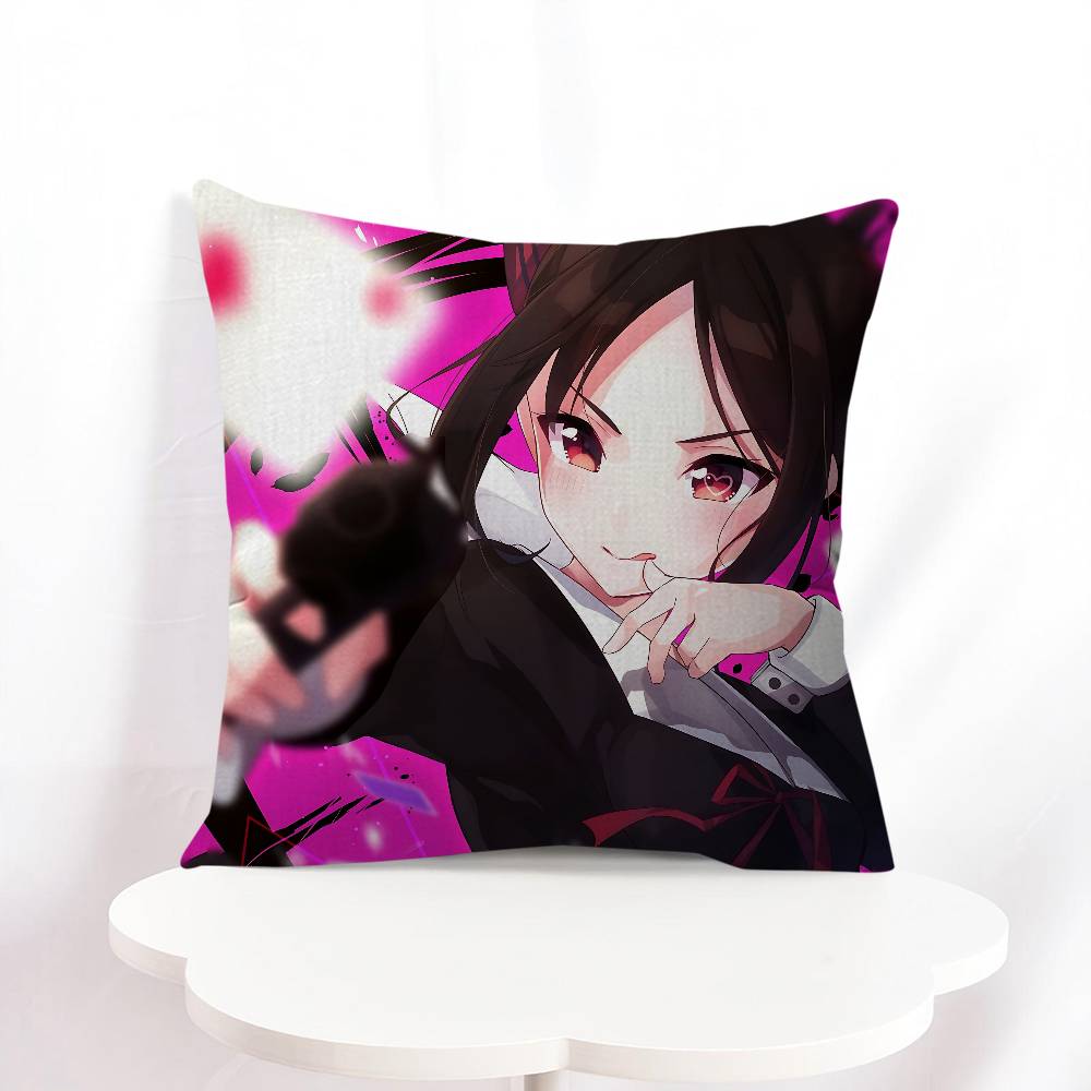 

Shinomiya Kaguya Cushion Cover Car Throw Pillow Case For Sofa Car Christmas Gift 40x40cm 45x45cm 16x16Inch