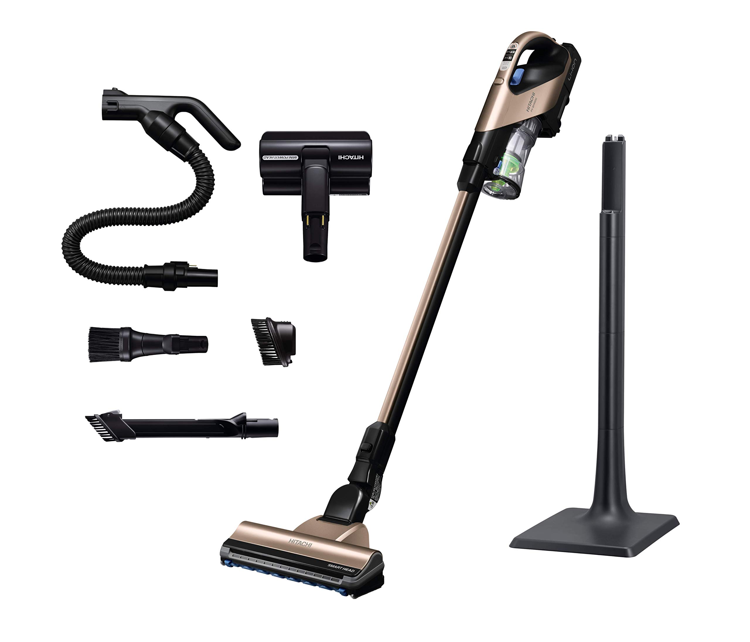 

Hitachi Vacuum Cleaner Cordless Stick Cleaner Various Tools Strong Power N Champagne Gold Self-propelled PV-BH900G