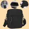 1PC Lightweight Adjustable Nylon Crossbody Sling Bag for Men Buckle Zipper Closure Compartment Going Out Postman Bag Commuting Bag for Work