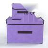 Collapsible Non-Woven Fabric Storage Box with Lid - Portable, Dustproof Organizer for Clothes and Clutter