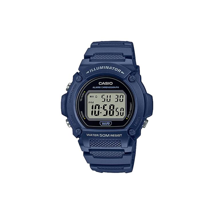 CASIO Men YOUTH Gray Watch W-219H-2AVDF W-219H-2AVDF Blue Watch Case