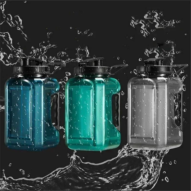 Summer Outdoor Sports Water Bottle for Students Runner Large-capacity Plastic Cups Fitness Men High Appearance Portable Kettle