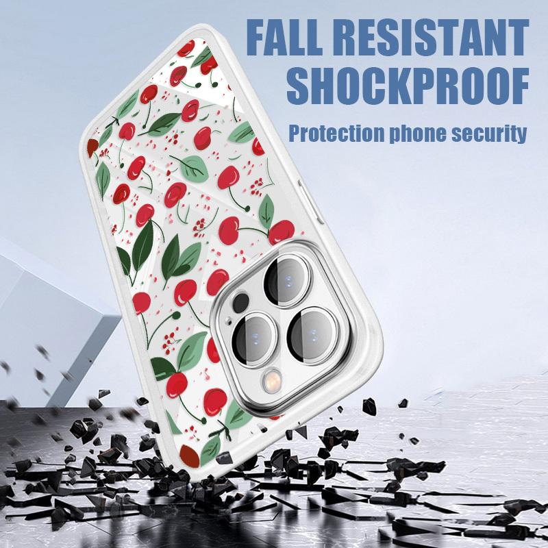 Summer Fruits Print Case For iPhone 16 Pro 15 14 13 12 Pro Max 11 Lens Protector Soft Silicone Clear iPhone Cover