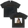 Vintage Gewaschenes Singer Rosala LUX Album Grafik T-Shirt Herren Damen Mode Kleidung T-Shirt Lässig Hiphop Übergroße T-Shirts