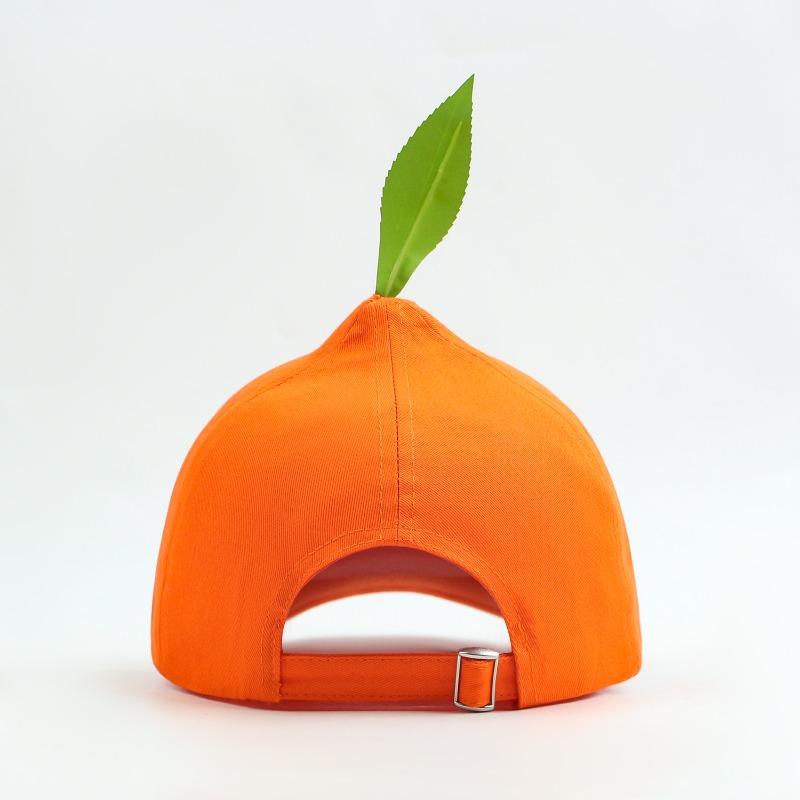 Original Orange Baseball Cap Children Spring and Summer Versatile Designer Niche Funny Fun Orange Cap Men