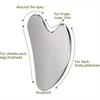 1PC Stainless Steel Gua Sha Board Facial Massager - Cooling Eye and Face Tool for Firming Jawline and Relaxation Accessories