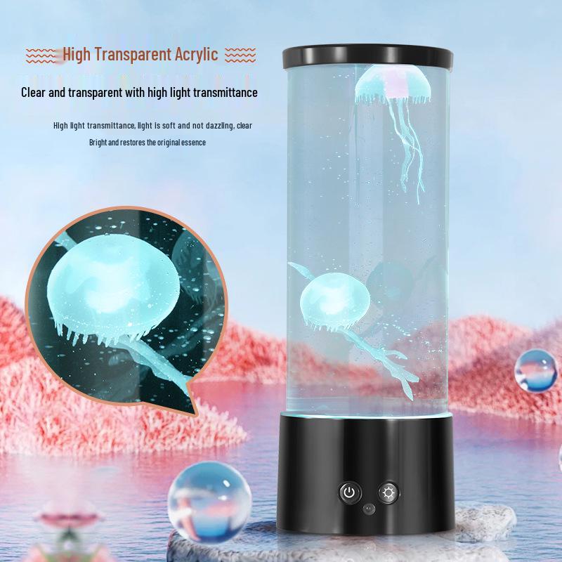 LED Jellyfish Lamp - Creative Decorative Night Light for Home and Bedroom