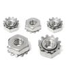 American Standard 304 Stainless Steel Serrated K-Type Nut, Multi-Tooth Screw Cap #M3-M8