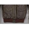 Chinese Size Classic Air Force A2 Flight Jacket Edged Army Green Genuine Cow Leather Jacket Men Pilot Coat Autumn Jaquetas Masculina De Couro