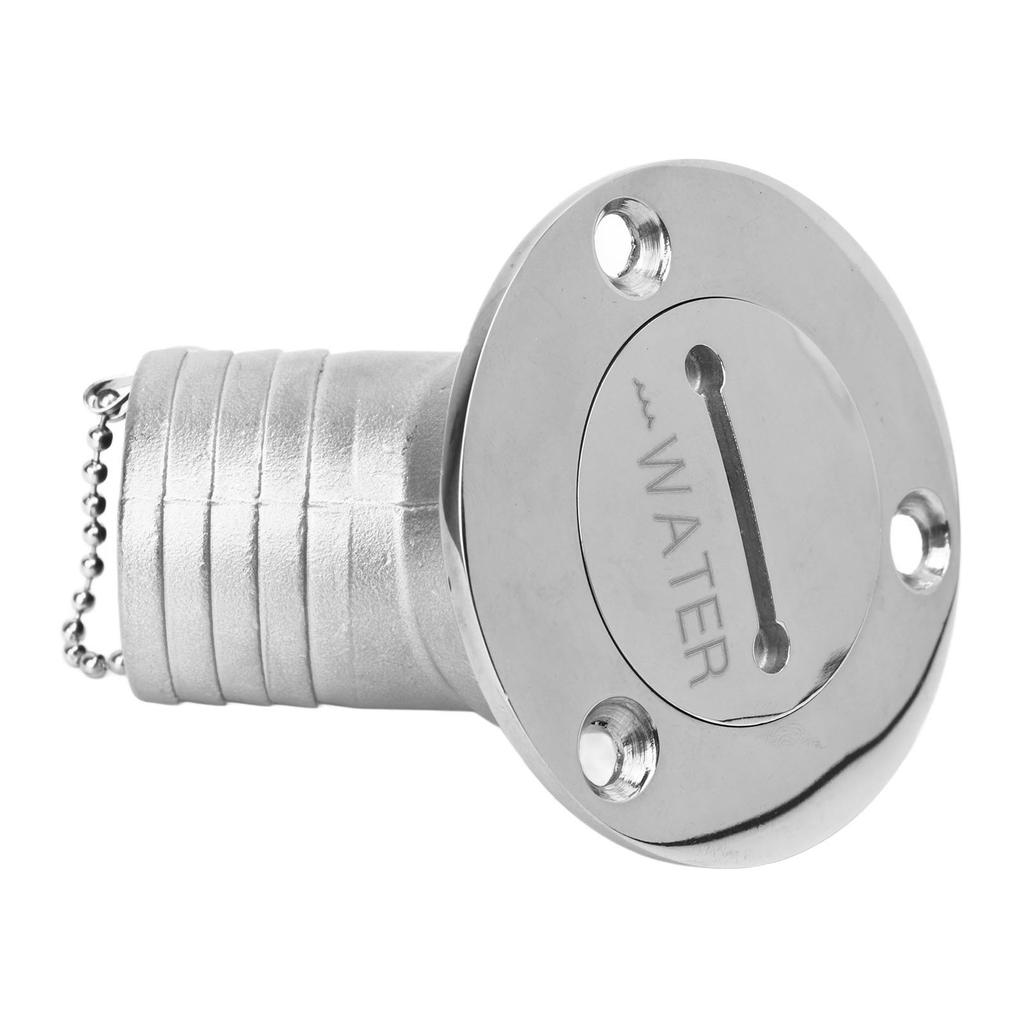 Boat Deck Filler with Key Cap Marine Stainless Steel Hardware for Yacht RV 45 Degrees 1.5in 38mm