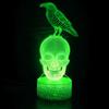 Nighdn Acrylic Skull 3D Lamp Optical Illusion Night Light 7 Colors Gift for Holloween Ghost Festival Home Room Decor Nightlight